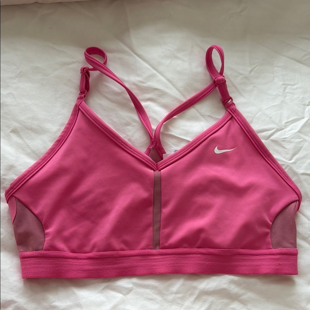 Nike Dri-Fit  Women's Vibrant Pink Sports Bra - Medium